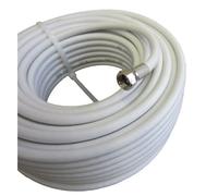 MAST DIGITAL YCAB02D/1 Smedz 25 m RG6 Satellite TV Coax Cable Extension Kit with Fitted Compression F Connectors for Sky HD, Freesat & Virgin - White
