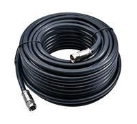 MAST DIGITAL YCAB02F Smedz 15 m RG6 Satellite TV Coax Cable Extension Kit with Fitted Compression F Connectors for Sky HD, Freesat & Virgin - Black