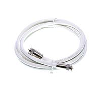 MAST DIGITAL YCABO2M/1 Smedz 2 m RG6 Satellite TV Coax Cable Extension Kit with Fitted Compression F Connectors for Sky HD, Freesat & Virgin - White
