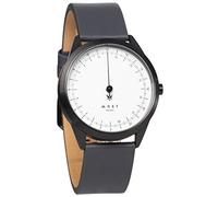 MAST MILANO 24 Hour Single Hand Watch for Men, White/Slate, Strap.