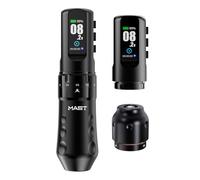 Mast Tattoo Flip4 Pro Cordless Cord Tattoo Gun Machine Pen 2.5mm-4.5mm Strokes Length Coreless Motor Power by Mcore 2 Batteries for Lining Shading Coloring
