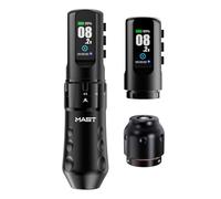 Mast Tattoo Flip4 Pro Tattoo Machine Set Wireless Tattoo Machine 7 Strokes 2.5-4.5mm,2pcs 2000mAh Battery for Beginners & Professionals Black Color