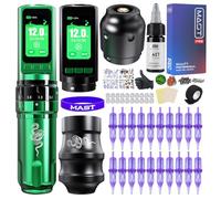 Mast Tattoo Gun Pen Machine, Fold Pro Cordless Year of Snake Edition Tattoo Machine Gift, Power Motor by Mcore-C3, 3000mAh Battery Power Supply (Kit)