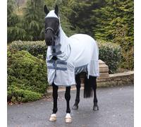 Masta Combo Fly Rug with Belly Wrap - Heavyweight Mesh, Anti-Rub Lining, Full Coverage Ear Holes - Ultimate Insect Barrier for Summer Protection - Grey - 5FT
