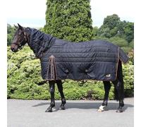 Masta Stablemasta Horse Rug - Advanced Dome Neck Design for Mane Preservation, 200g Lightweight Thermal Fill, Freedom of Movement Features, Anti-Rub Shiny Coat Lining - Black - 6FT6