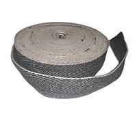 MASTA Upholstery 50mm / 2" Black & White Herringbone Upholstery Webbing 1m - 33m (20 Metre)