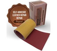 MastaPlasta Original Self-Adhesive Leather Repair Patch Tape - Red 150 x 10 cm (60" x 4"). Instant Upholstery-Quality Scratch and Tear Repair on a Roll for Sofas, Car Interiors, Bags, Vinyl & More
