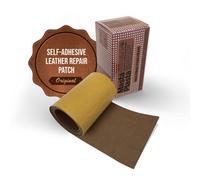 Self Adhesive Leather Repair Patch for Sofa, Car Seat - Tan 150×10cm