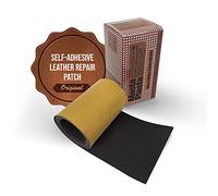 (Black) MastaPlasta Self-Adhesive Leather Repair Tape Instant Upholstery-Quality Scratch & Tear Repair on a Roll for Sofas, Car
