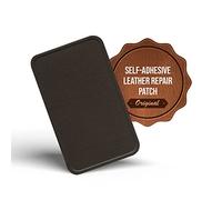 MastaPlasta Premium Easy All-in-One Leather Repair Kit. Leather Patches for Sofas Self Adhesive - Dark Brown 10cm x 6cm (4in x 2.4in). Upholstery Leather Repair Patch for Car Seats, Chairs, DIY, Craft