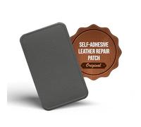 MastaPlasta Premium Easy All-in-One Leather Repair Kit. Leather Patches for Sofas Self Adhesive - Grey 10cm x 6cm (4in x 2.4in). Upholstery Leather Repair Patch for Car Seats, Chairs, DIY, Craft