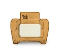 MastaPlasta Premium Easy All-in-One Leather Repair Kit. Leather Patches for Sofas Self Adhesive - Ivory 10cm x 6cm (4in x 2.4in). Upholstery Leather Repair Patch for Car Seats, Chairs, DIY, Craft