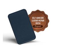 MastaPlasta Premium Easy All-in-One Leather Repair Kit. Leather Patches for Sofas Self Adhesive - Navy Blue 10cm x 6cm (4in x 2.4in). Upholstery Leather Repair Patch for Car Seats, Chairs, DIY, Craft