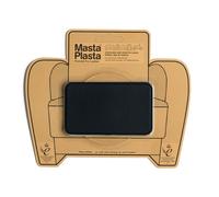 MastaPlasta Premium Leather Repair Patch - Black 10cm x 6cm (4in x 2.4in). Your Instant Stick-On Upholstery-Quality Repair for Sofas, Car Seats, Handbags, Jackets & DIY