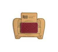 MastaPlasta Self-Adhesive Premium Leather Repair Patch - Red Flag 10cm x 6cm (4in x 2.4in). Your Instant Stick-On Repair and Decoration for Sofas, Car Seats, Handbags, Jackets & DIY