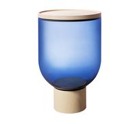 Mastea TS 140 Side Table Natural Ash / Smoke Blue Miniforms - TS 140