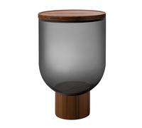 Mastea TS 140 Side Table Walnut / Smoke Grey Miniforms - TS 140