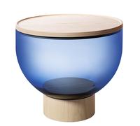 Mastea TS 141 Side Table Natural Ash / Smoke Blue Miniforms - TS 141