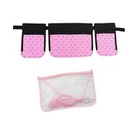 Mastectomy & Post Surgery Drain Carrier Belt with Elastic Buckle & Shower Holder (Two Pack/Pink Polkadots)