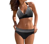 Mastectomy Swimsuits for Women with Pocket Lands End Womens Bikini Set High Waisted Bikini Two Piece Swimsuit Twist Hook Eye Adjustable Straps