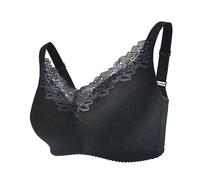 Mastectomy Women Everyday Bra for Silicone Breast Prosthesis SY66 (Black, 36C)