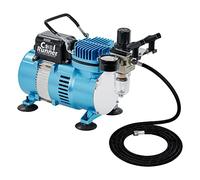 Master Airbrush 1/5 HP Cool Runner II Dual Fan Air Compressor Kit Model TC-320 - Professional Single-Piston with 2 Cooling Fans, Longer Running Time Without Overheating - Regulator Water Trap, Holder
