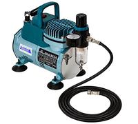 Master Airbrush Model TC-40 - Cool Runner Professional High Performance Single Piston Airbrush Compressor with 2 Brackets, Regulator, Water Trap Filter & Air Hose
