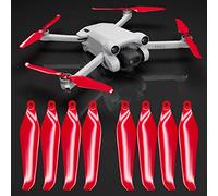 Master Airscrew Stealth Propellers for DJI Mini 3 Pro & Mini 4 Pro - Red, 4 propellers in Set