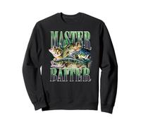 Master Baiter Bass Fishing Fisher Papa Dad Happy Fathers Day Sweatshirt