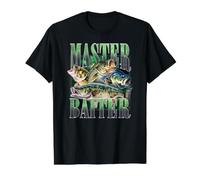 Master Baiter Bass Fishing Fisher Papa Dad Happy Fathers Day Value Graphic T-Shirt