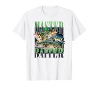 Master Baiter Bass Fishing Fisher Papa Dad Happy Fathers Day Value Graphic T-Shirt
