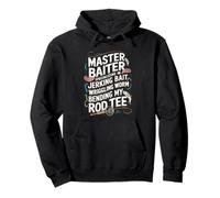 Master Baiter Fishing An Angler Fisherman Pullover Hoodie
