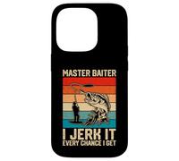Master Baiter Funny Pun Angler Fishing Lover Case for iPhone 14 Pro