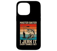 Master Baiter Funny Pun Angler Fishing Lover Case for iPhone 14 Pro Max