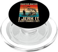 Master Baiter Funny Pun Angler Fishing Lover PopSockets PopGrip for MagSafe