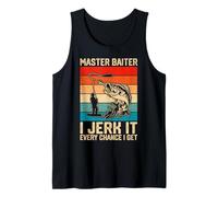 Master Baiter Funny Pun Angler Fishing Lover Tank Top