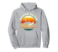 Master Baiter I’m Always Jerking My Rod For A Fishing Lovers Pullover Hoodie, Adult Unisex, Heather Grey, Small