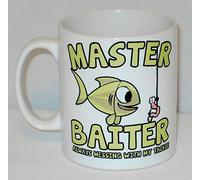 Master Baiter Messing With My Tackle Ceramic Mug Funny Rude Gift