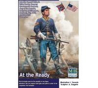 Master Box 35197 At The Ready AMERICAN CIVIL WAR SERIES 1:35 PLASTIC MODEL KIT