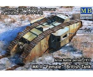 Master Box 72006 1:72nd scale Mk II Female British Tank Arras Battle Period 1917