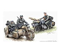 Master Box German Motorcycle Troops ON The Move B&M&W R75 1/35 3548F