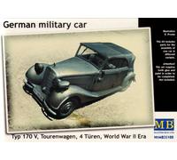 Master Box MAS35100 1:350 German Military Car, Typ 170 V Tourenwagen 4 Turn 1937