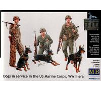 Masterbox 1:35 Scale Dogs in the service in Marine Corps, WW II Era Figure