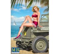 Masterbox 1:24 Scale Pin-up series, Kit No. 6 Samantha Construction Set (Grey)