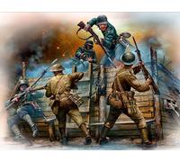 Masterbox 1:35 Scale Hand to Hand Fight/German and British Infantrymen/WWI Construction Kit (Grey)