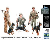 Masterbox 1:35 Scale Dogs in the service in Marine Corps, WW II Era Figure