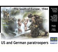 MAS35157 - Masterbox 1:35 - US and German Paratroopers Southern Europe