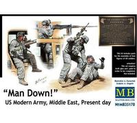 Masterbox 1:35 Scale Man Down! US Modern Army, Middle East, Present Day Figure, 23 x 10 x 51 millimetres