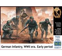 Master Box MB35177 1/35 German Infantry Figures WWII Early Period Kit - New