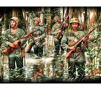 Masterbox 1:35 Scale US Marines in Jungle WWII Era Assembly Parts